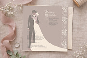 Wedding Invitation Vector Template, an Invitation Template by Elena Naumchenkova (Thumbnail 3 of 3)