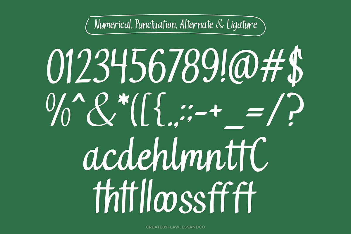 Valtheron - Handwritten Font, a Font by Flawless And Co (Photo 11 of 11)