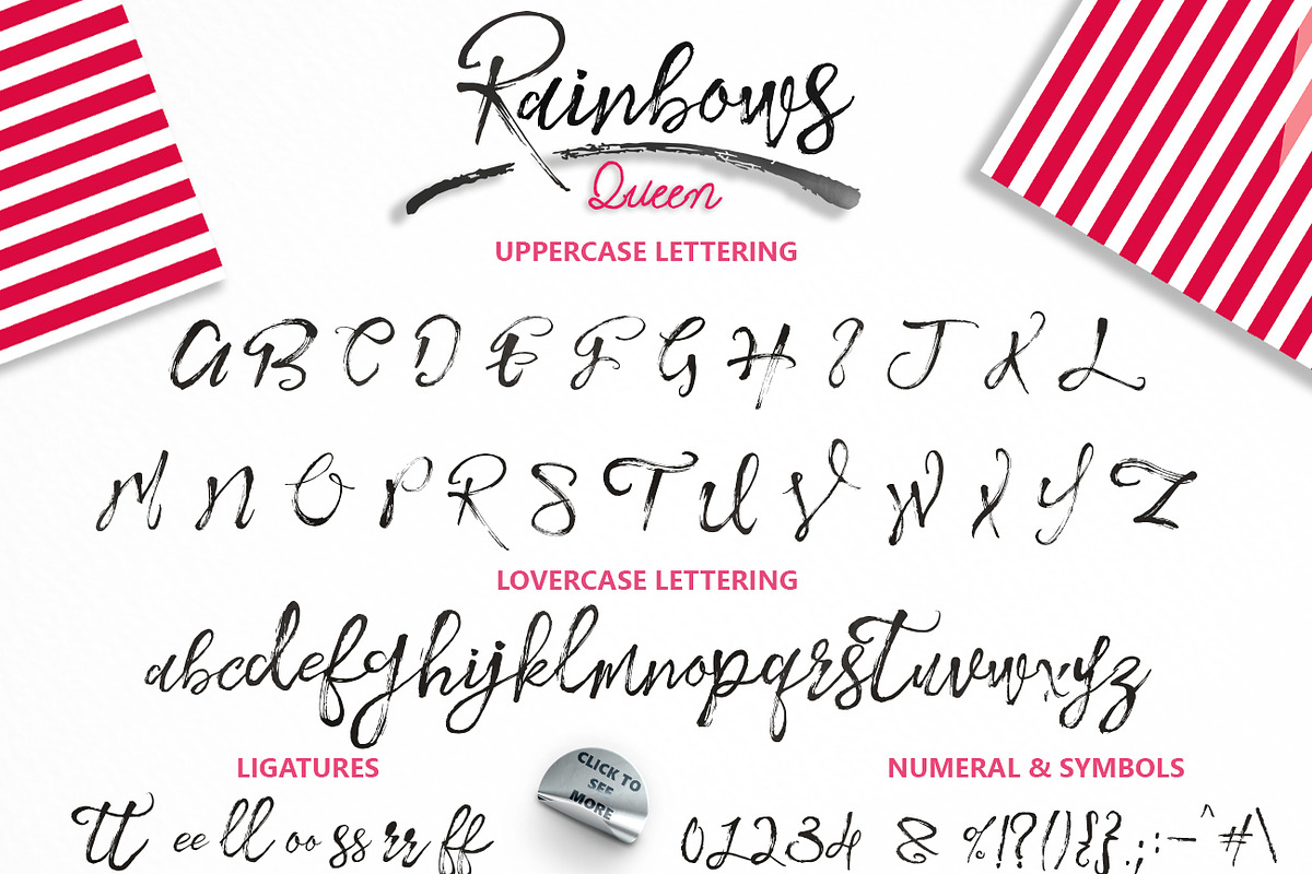 Rainbows Queen Typefaces & Extras preview 3