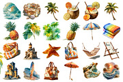 Watercolor Fantasy Garden Clipart, a Seasonal Illustration by Daily.Designs (Thumbnail 2 of 3)