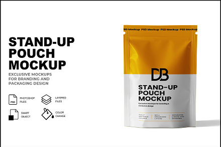 Stand-Up Pouch Mockup, a Product Mockup by Designbuys
