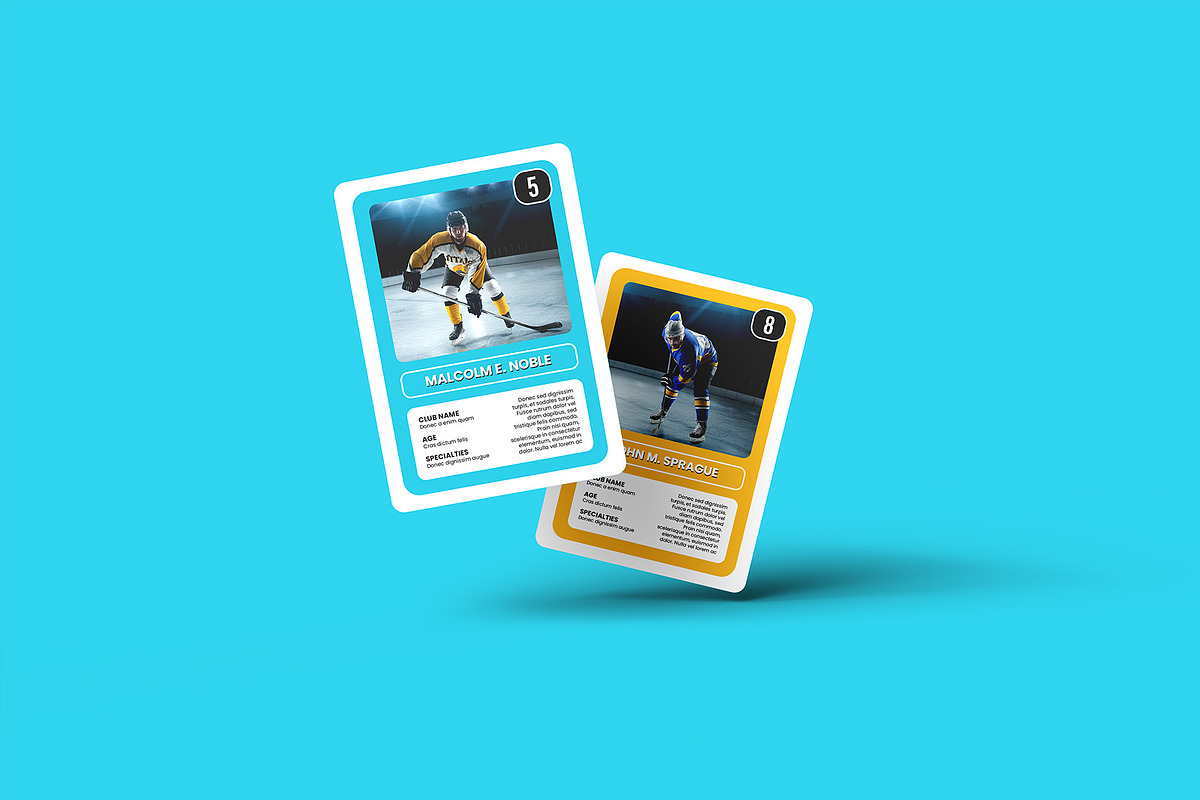 Trading Cards Mockup v.4 - 12 views, a Merchandise Mockup by Illusiongraphic (Photo 10 of 25)