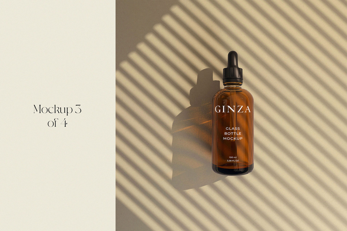 Ginza || Cosmetic Bottle Mockups, a Packaging Mockup by JafarNation (Photo 4 of 6)