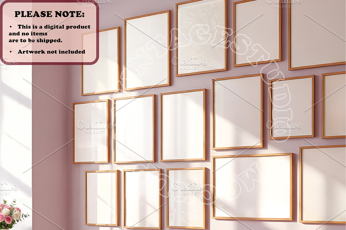 Frame Mockup Gallery Wall | BEDROOM, a Household Mockup by RevintageStudio (Photo 4 of 6)