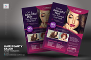 Hair Beauty Salon Flyer Templates, a Flyer Template by kinzi21 (Thumbnail 2 of 4)