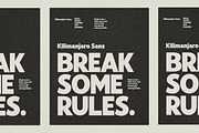 Kilimanjaro Sans (36 fonts), a Font by Nicky Laatz (Thumbnail 68 of 75)