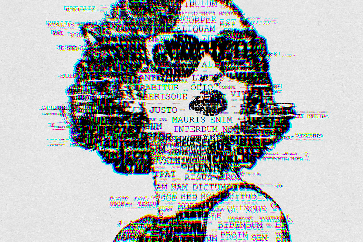 Typo Portrait Text Portrait Action, an Action Add-On by DesignRocket