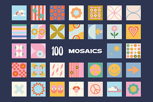 200 Vector Mosaics & Patterns