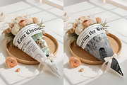 Spring Bouquet Paper Cone Mockup, a Product Mockup by TatiMockup (Thumbnail 3 of 3)