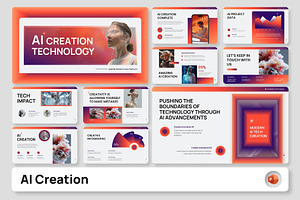 AI Creation Technology PowerPoint, a Presentation Template by Premast