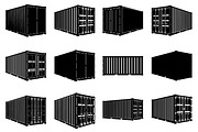 Shipping container silhouette, a Transportation Illustration by abu67222 (Thumbnail 1 of 13)