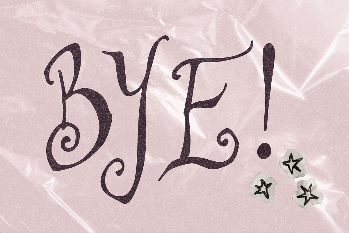 Agnes After Dark Curly Display Font, a Handwritten Font by The October Creative (Photo 8 of 8)