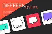 Speech bubbles collection, an Object Graphic by Boyko Pictures (Thumbnail 4 of 11)