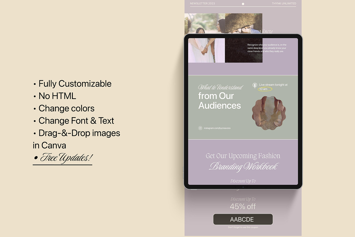 Asyana Newsletter Templates, an Email Template by Creavora (Photo 7 of 9)