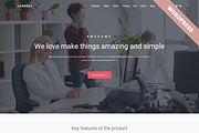 Landsay - WordPress Landing Theme, a WordPress Template by Pichforest Studio (Thumbnail 1 of 5)