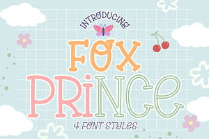 Fox Prince: 4 Font Styles