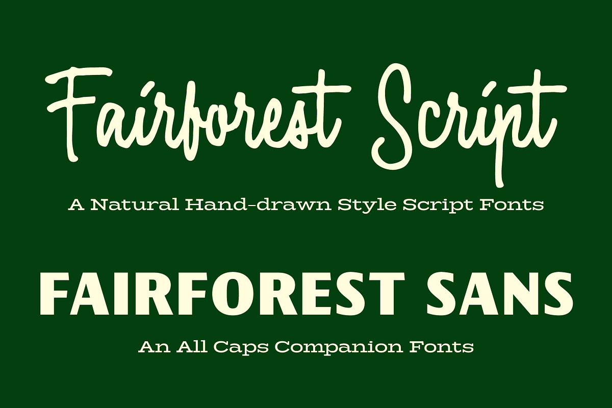 Fairforest - Font Duo, a Handwritten Font by Adam Fathony (Photo 3 of 17)