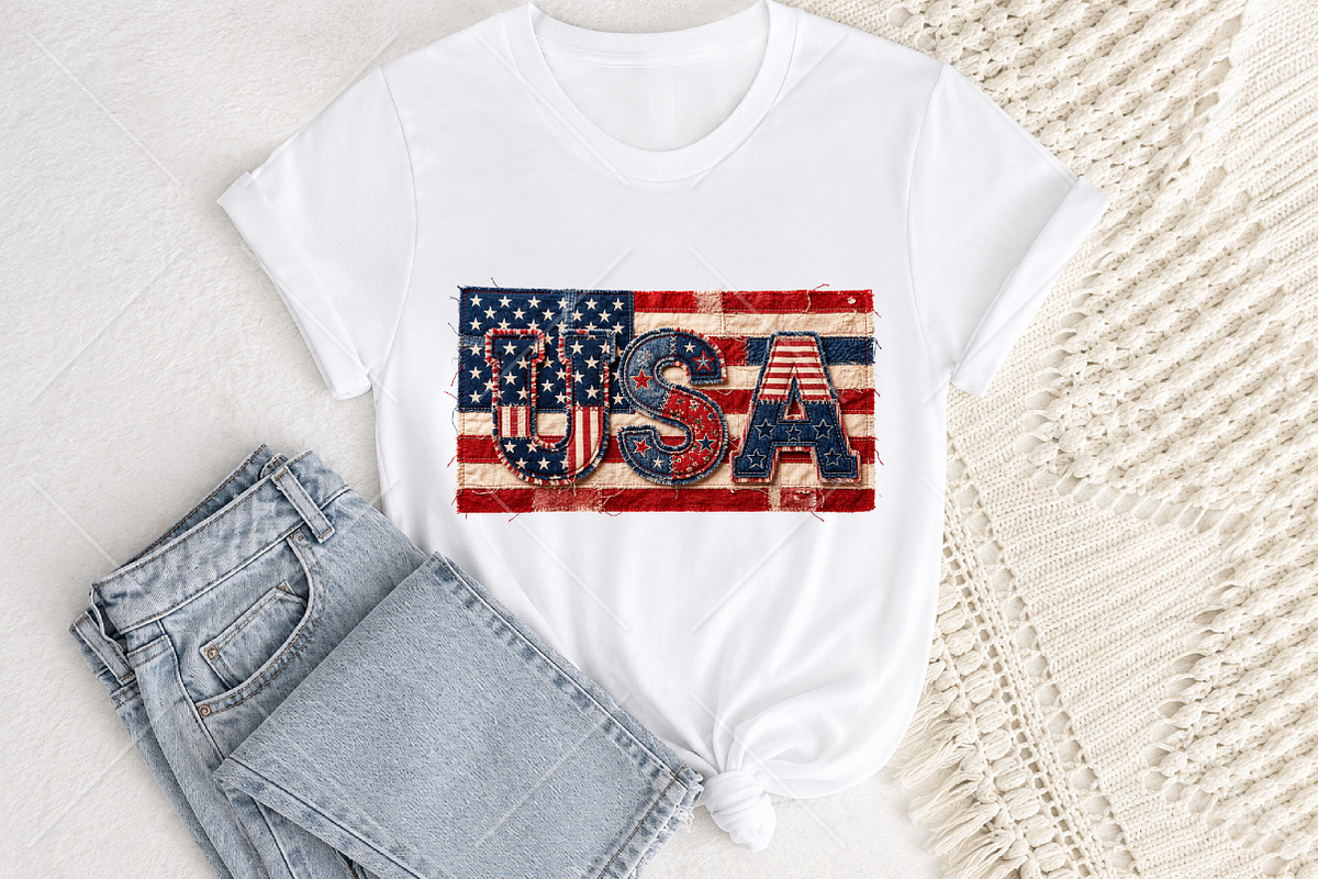 Patchwork USA Flag Png, a Seasonal Illustration by Canvas Craft (Photo 2 of 6)