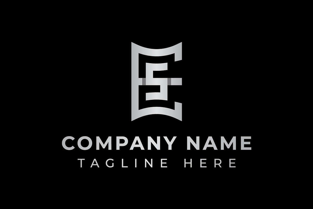 Unique ES Monogram Logo, a Branding & Logo Template by Pray Art Design Studio