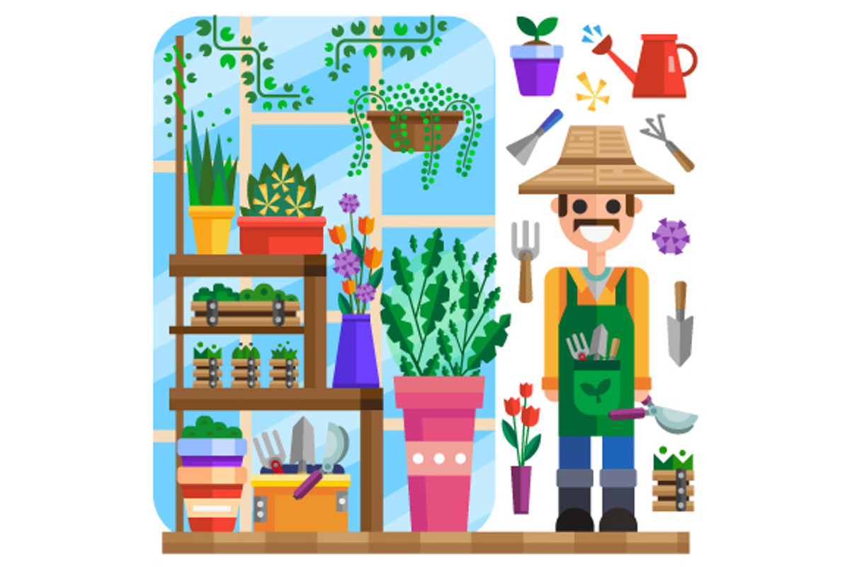 Gardening and the Stuff!, a Food Illustration by TastyVector