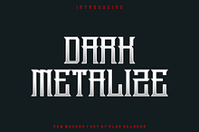 Dark Metalize Font