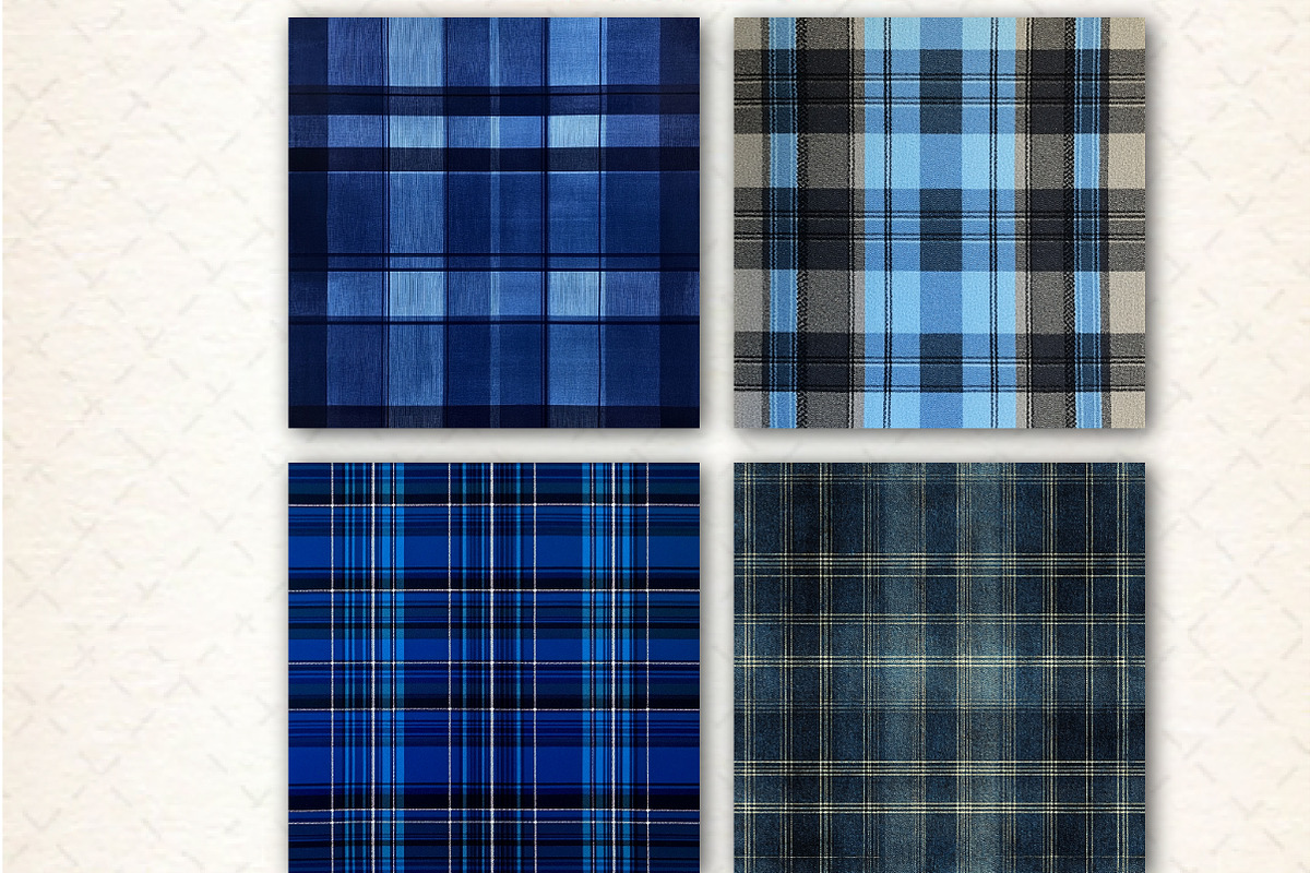 Blue Tartan Seamless Digital Paper, a Pattern Graphic by Libby Wishes (Photo 6 of 7)