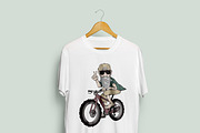 Groovy Bearded Mountain Biker vector, a Person Illustration by Fresh Wave Design (Thumbnail 3 of 8)