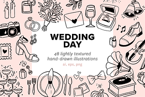 Hand Drawn Wedding Illustrations