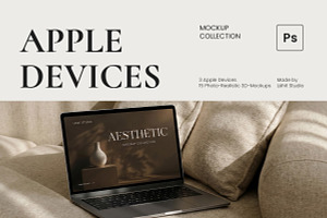 Aesthetic | Apple Devices Mockups, a Mac Mockup by lehit.studio