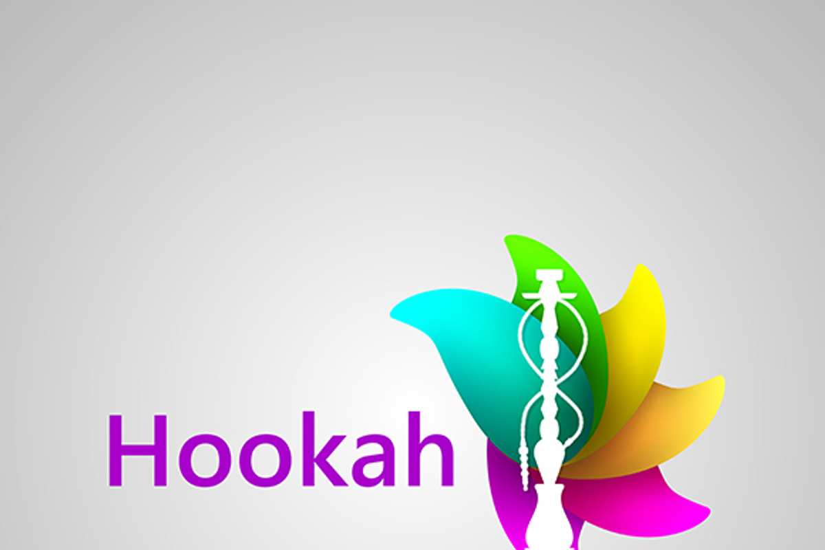 Colorful vector logo for hookah, a Branding & Logo Template by YershovOleksandr