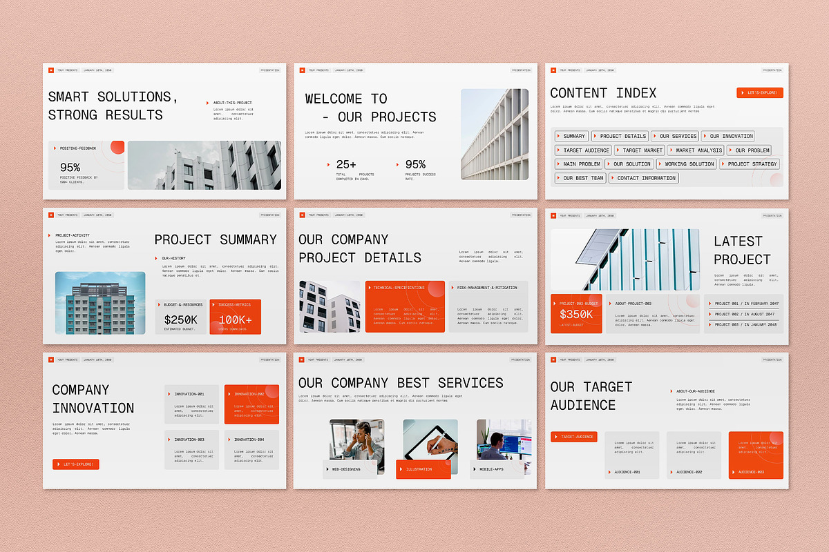 White Project Proposal Keynote, a Presentation Template by graphicook (Photo 3 of 4)