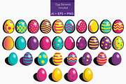 Retro Pop Easter Patterns, a Pattern Graphic by IrinaCzaran (Thumbnail 3 of 6)