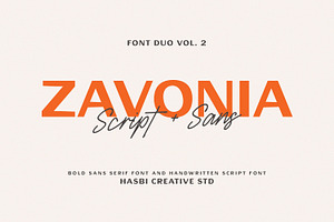 Zavonia – Elegant Script & Sans Font