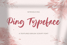 Ping Typeface - Handbrush Font