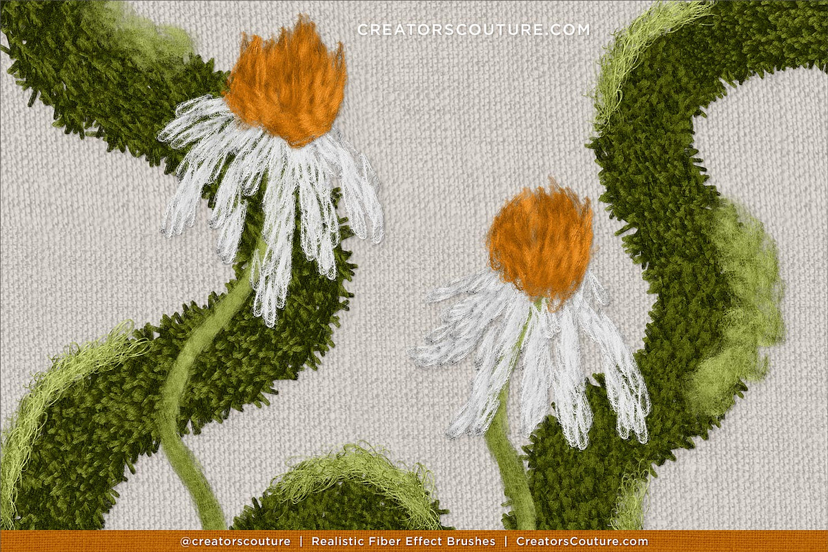 Realistic Fiber Effect Brush Studio, a Brush Add-On by Creators Couture (Photo 15 of 25)