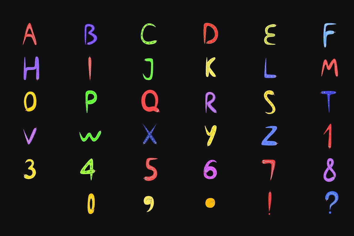 Characters Snake Alphabet | DaVinci, a Templates & Theme by FlashFXbox (Photo 2 of 2)