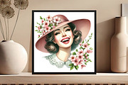 Spring Pin Up Girl Clipart, an Illustration by DreamCafeArt (Thumbnail 5 of 6)
