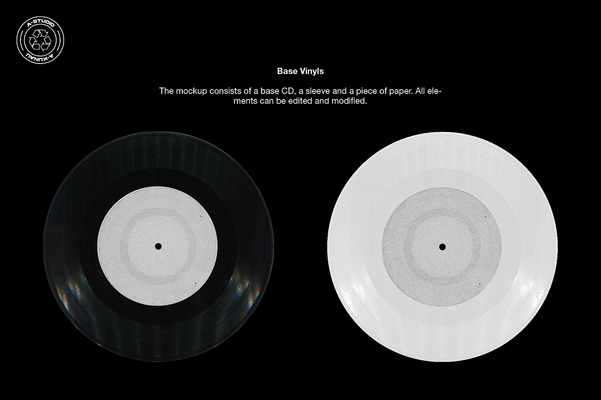 Retro Vinyl Mockup, a Product Mockup by A-Studio (Photo 2 of 7)