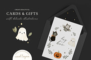 Watercolor Cute Halloween Set, a Decorative Illustration by Carol Lozove (Thumbnail 3 of 26)