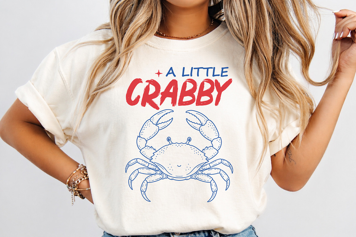 Crabby But Cute PNG, Trendy Beach, a Seasonal Illustration by Libby Wishes (Photo 2 of 5)