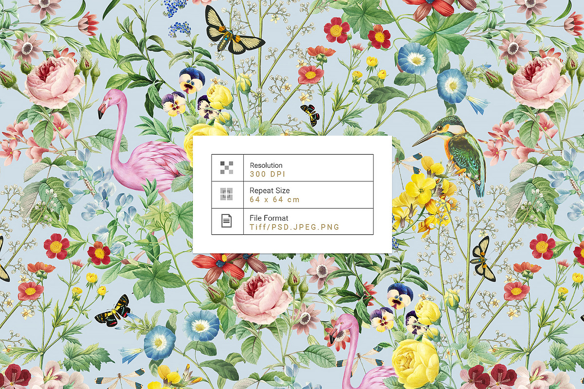 Summer Bloom Seamless Prints & Motif, a Pattern Graphic by TSTUDIO (Photo 3 of 10)