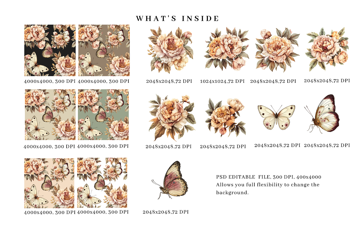 Editable Vintage Seamless Pattern, a Pattern Graphic by LUSH Studio (Photo 2 of 6)