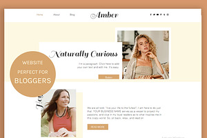 Amber Wix Website Template