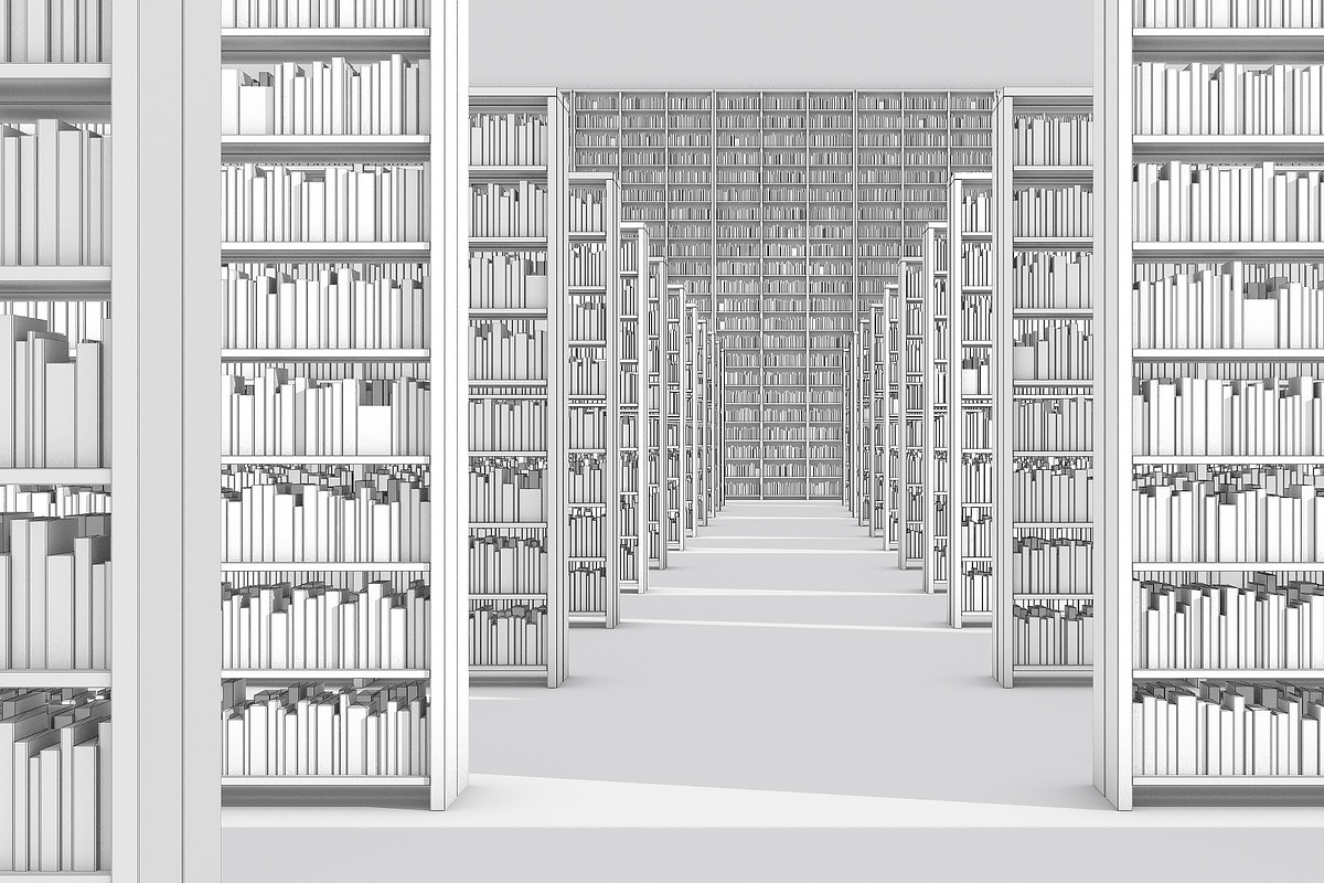 Book shelves, a Furniture 3D Model by happy brush (Photo 8 of 9)
