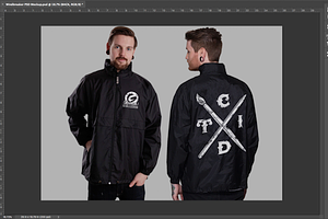 Windbreaker PSD Mockup
