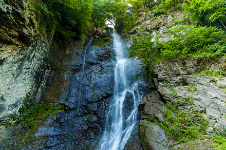Forest waterfalls in the mountains, a Nature Photo by Photostock