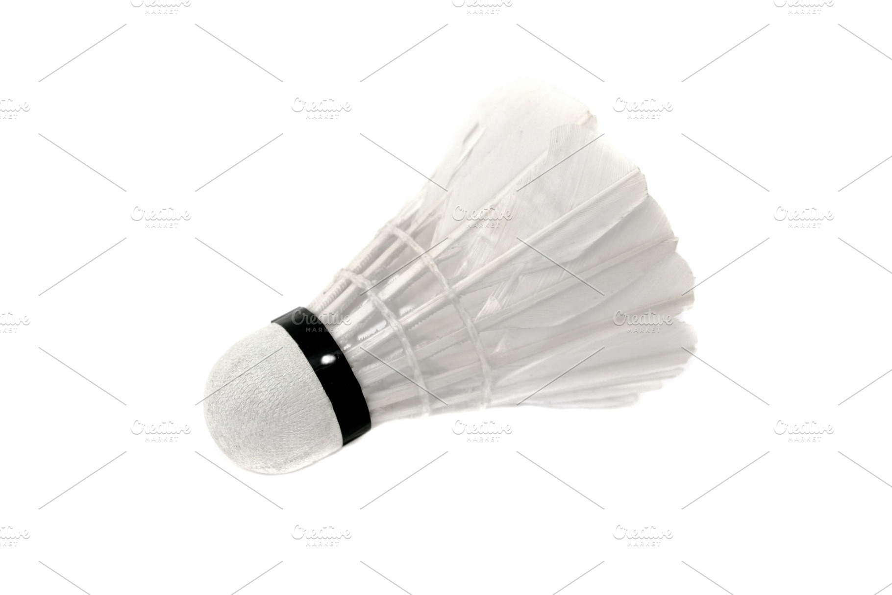 Shuttlecock isolated, a Photo by saiko3p