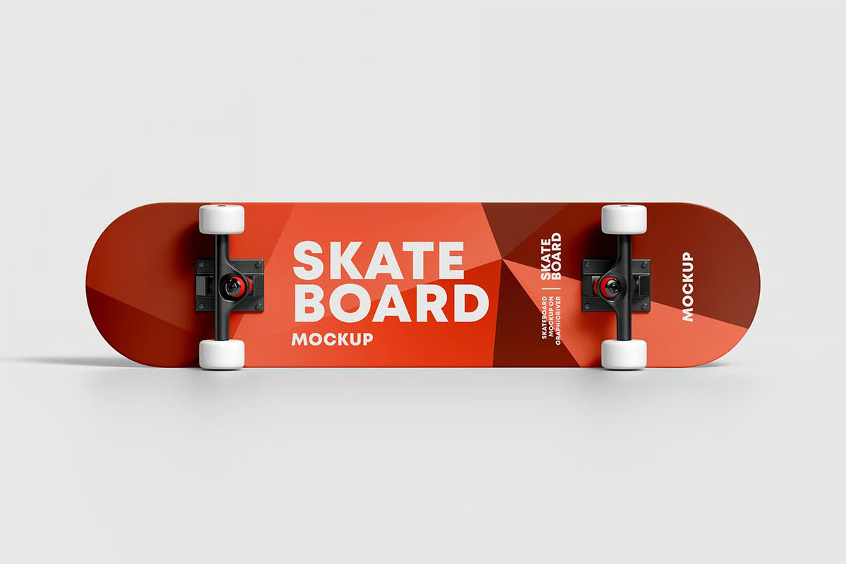 Skateboard Mockup, a Product Mockup by zippypixelstudio (Photo 5 of 8)