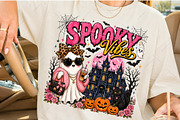 Spooky Vibes Coquette Ghost PNG, a Seasonal Illustration by OK Design (Thumbnail 4 of 5)