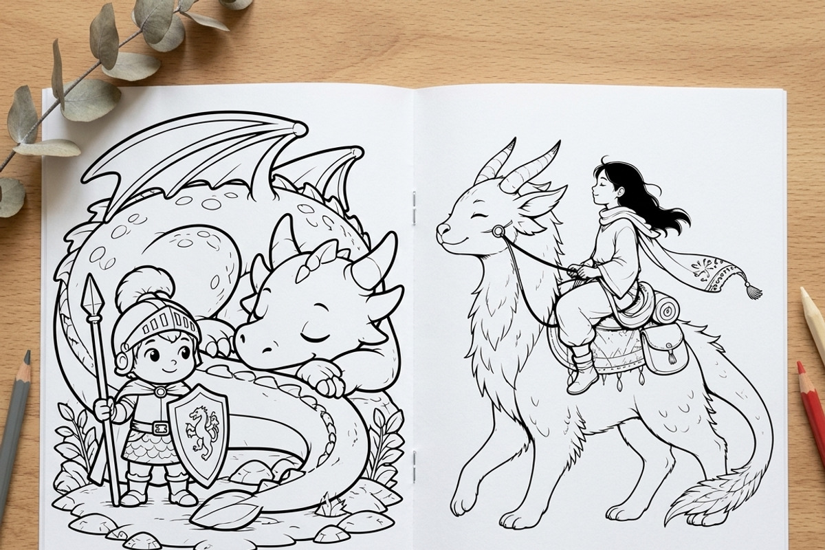 Magical Princess Coloring Book Vol27, a Person Illustration by ikarifq shop (Photo 6 of 7)